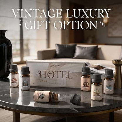 SALUBRITO Hotel Duftöl-Set, Luxuriöses ätherisches Öl-Set für Diffuser, Kerzen-, Seifenherstellung, Bergamotte & Ylang-Ylang, Weißer Tee, Zitrone & Thymian, Citrus Bliss, Zitronen-Tuberose, Jasmin & Minze