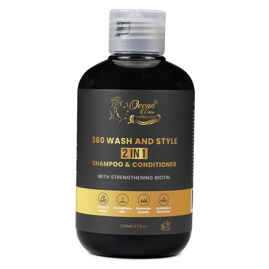 Ocean View Deep Waves Pomade 360 Waves Wash Shampoo - 6,7 fl oz | Pflegende Reinigung für Wellen
