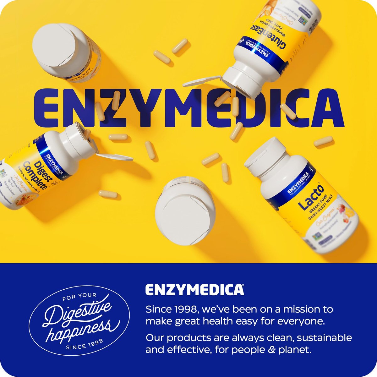 Enzymedica Berberin Phytosome – Hoch bioverfügbares Berberin für natürliche Stoffwechselunterstützung | 60 Kapseln