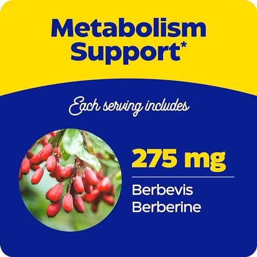 Enzymedica Berberin Phytosome – Hoch bioverfügbares Berberin für natürliche Stoffwechselunterstützung | 60 Kapseln