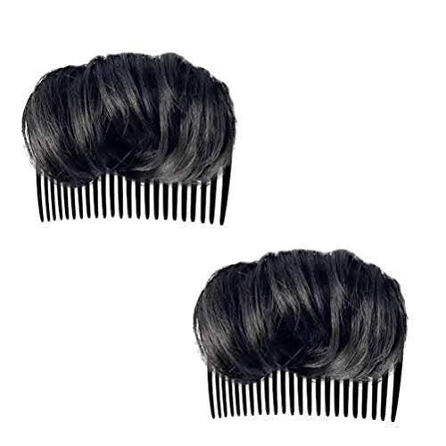 Stylebest Volumen-Haarkissen Unsichtbares Haarpad Haarstyling-Clip Duttformer-Einsatzwerkzeug Multifunktionales Haar-Accessoire mit Kamm für Frauen Hellbraun, Dunkelbraun, Schwarz