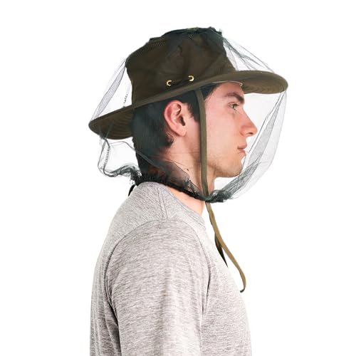 Coghlan's Moskitonetz für den Kopf: Ultrafeines Netz für Outdoor-Camping, Wandern & Angeln – Atmungsaktiv & Leicht