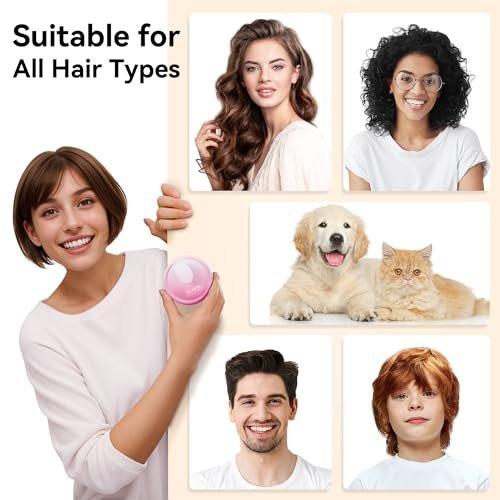 HEETA Kopfhautmassagegerät für Haarwachstum – Weiches Silikon-Scalp Scrubber Shampoo-Bürste zur Exfoliation, Schuppenentfernung & Stressabbau – Nass & Trocken für dickes, dünnes, lockiges Haar – Gradient Lila