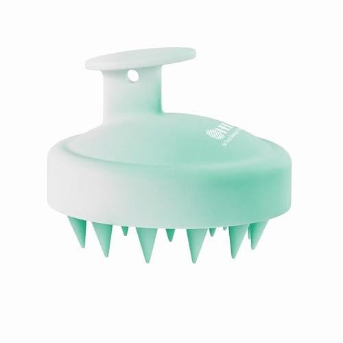 HEETA Scalp Massager für Haarwachstum – Sanfter Silikon-Kopfhautbürste für Peeling, Schuppenentfernung & Stressabbau – Nass & Trocken für dickes, dünnes, lockiges Haar (Gradient Green)