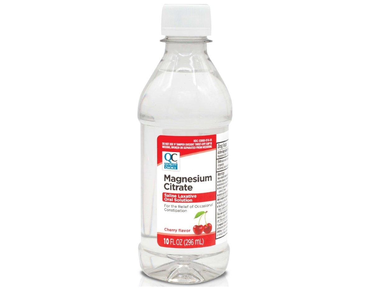 Quality Choice Magnesiumcitrat-Lösung zum Einnehmen, 10 oz – Salinisches Abführmittel bei gelegentlicher Verstopfung, sanft und wirksam für regelmäßige Verdauung (1, Kirsche)