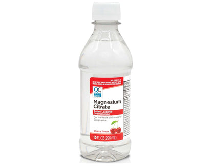 Quality Choice Magnesiumcitrat-Lösung zum Einnehmen, 10 oz – Salinisches Abführmittel bei gelegentlicher Verstopfung, sanft und wirksam für regelmäßige Verdauung (1, Kirsche)