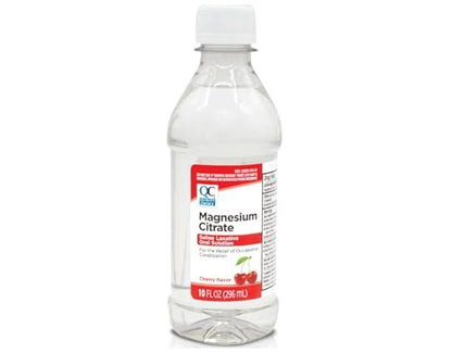 Quality Choice Magnesiumcitrat-Lösung zum Einnehmen, 10 oz – Salinisches Abführmittel bei gelegentlicher Verstopfung, sanft und wirksam für regelmäßige Verdauung (1, Kirsche)