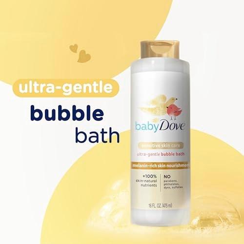 Baby Dove Bubble Bath für melaninreiche Haut – 16 oz, Silber