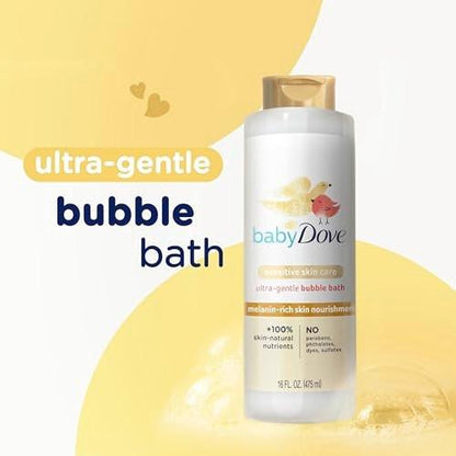 Baby Dove Bubble Bath für melaninreiche Haut – 16 oz, Silber