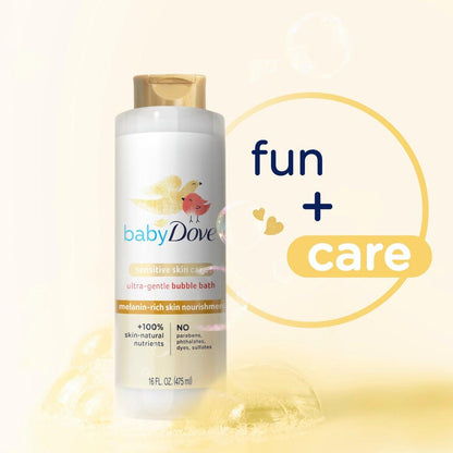 Baby Dove Bubble Bath für melaninreiche Haut – 16 oz, Silber