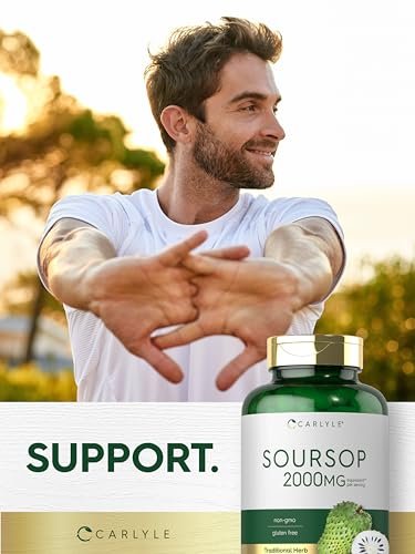 Carlyle Soursop Blätter | 160 Kapseln | Traditionelles Kräuterpräparat | Non GMO, Glutenfrei