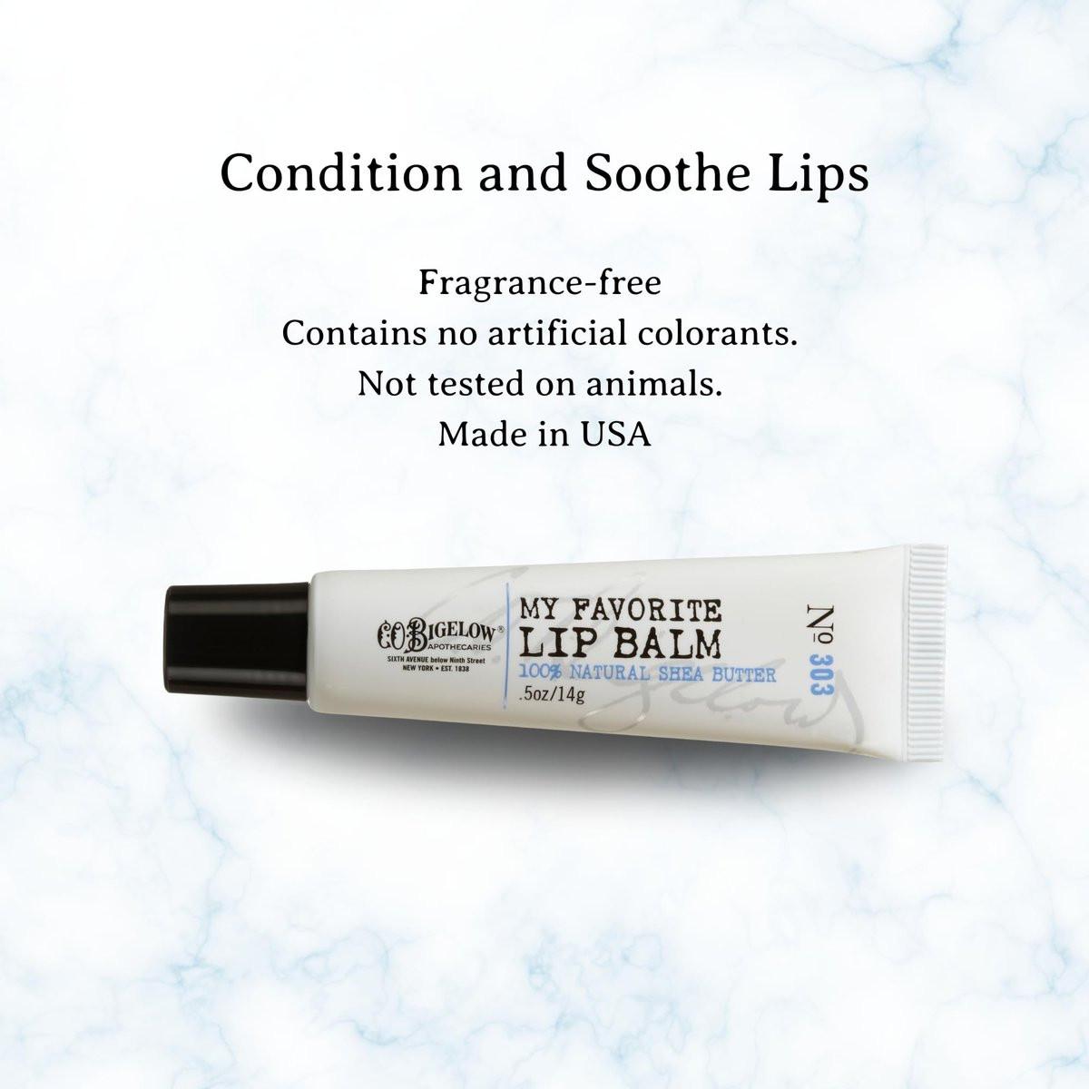 C.O. Bigelow Meine Lieblings-Lippenbalsam-Tuben, 3er-Pack mit Sheabutter und Jojobaöl, 0,5 oz