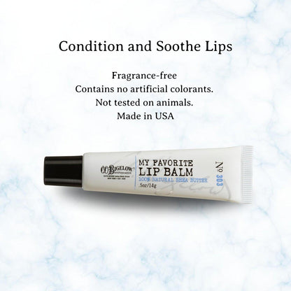 C.O. Bigelow Meine Lieblings-Lippenbalsam-Tuben, 3er-Pack mit Sheabutter und Jojobaöl, 0,5 oz