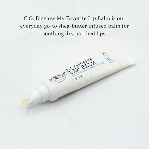 C.O. Bigelow Meine Lieblings-Lippenbalsam-Tuben, 3er-Pack mit Sheabutter und Jojobaöl, 0,5 oz