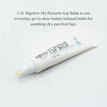 C.O. Bigelow Meine Lieblings-Lippenbalsam-Tuben, 3er-Pack mit Sheabutter und Jojobaöl, 0,5 oz