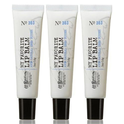 C.O. Bigelow Meine Lieblings-Lippenbalsam-Tuben, 3er-Pack mit Sheabutter und Jojobaöl, 0,5 oz