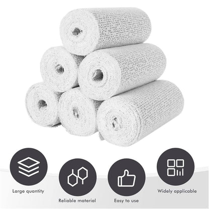 Yeasing Gipsbinden 6er-Pack – 7,5 x 270 cm Baumwoll-Gipsbinden für Gipsabdrücke, Bastelprojekte, Bauchformen