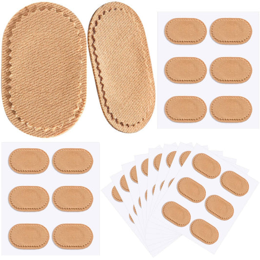 Funtery 60 Stück Fußschwielen-Polster, Zehenpolster, Fußschutz-Pads, Hornhaut-Pflaster, Schuhzubehör für Damen und Herren, Stoff, Fersen- und Zehenschutz-Pads