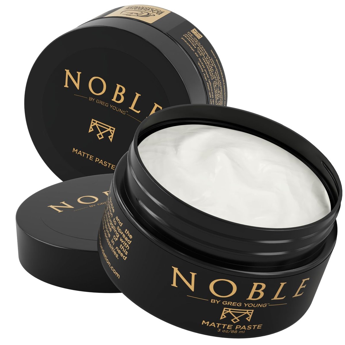 Noble By Greg Young - Matte Hair Paste - Starker Halt, Natürliches Trockenfinish, Keine Flocken - 85 g