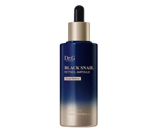 Dr. G Black Snail Retinol Ampulle - Koreanische Hautpflege mit Schneckenschleim - Fortschrittliche Retinol-Gesichtsampulle für strahlende Haut - Anti-Aging - Porenverfeinerung für feine Linien & gleichmäßigen Hautton - 50 ml