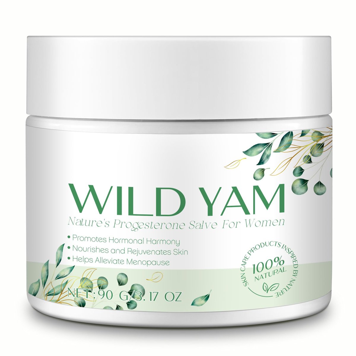 Xaarty Wild Yam Creme für Hormonbalance, natürliche Hautpflege, lindert Menstruationsbeschwerden, reich an Vitaminen, pflegt die Haut, lindert Wechseljahresbeschwerden bei Frauen, 3,17 Unzen