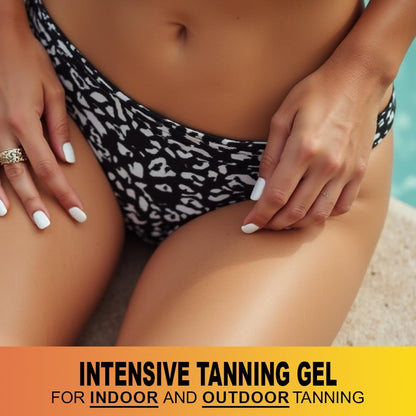 Jeallis Extreme Dark Intensive Tanning Luxe Gel Mango – Bräunungsbeschleuniger für Sonne und Sonnenbank, natürliche schnellere dunklere Bräune, 200 ml