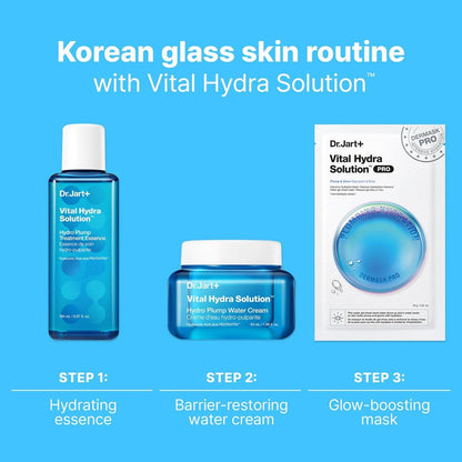 Dr.Jart+ Vital Hydra Solution Hydro Plump Treatment – Korean Essence mit Hyaluronsäure für Glass Skin, 150 ml