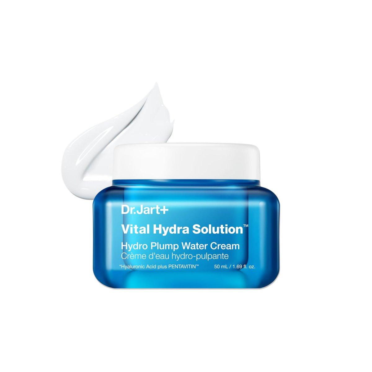 Dr.Jart+ Vital Hydra Solution Water Cream Glow – Feuchtigkeitsspendende koreanische Gesichtscreme mit Hyaluronsäure für Glas-Haut, 50 ml