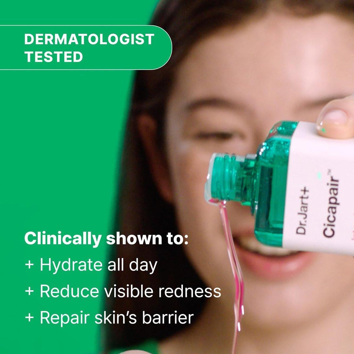 Dr.Jart+ Cicapair Intensive Soothing Repair Treatment Liquid – Beruhigendes Gesichtswasser mit Centella Asiatica gegen Rötungen, 150 ml