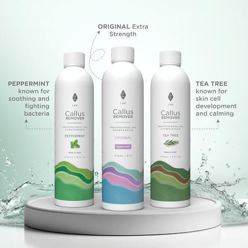 Lee Beauty Professional 8oz Gel Callus Entferner für Füße - Teebaum Schnellwirkende Formel, Extra Stark für Rissige Fersen & Tote Haut (1er Pack)
