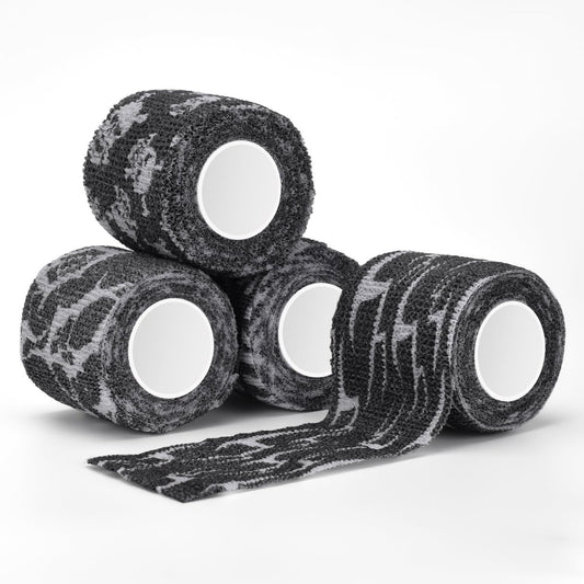 JimKing Tattoo Griffbezug, Tätowiermaschine Griffabdeckung, selbstklebendes Band für Sport & Haustier Tattoo, elastische Bandage Wickelrolle Tätowiermaschine Zubehör, 4 Stück