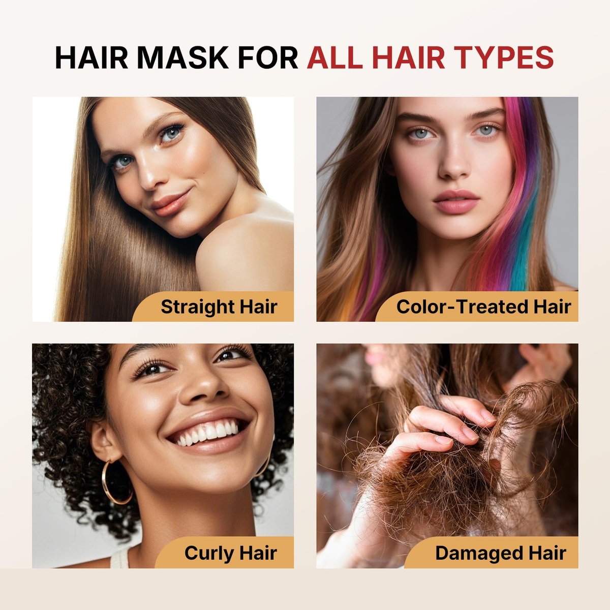 Karseell Collagen Haarmaske – Tiefenpflege mit Arganöl & Kollagen für trockenes & geschädigtes Haar, 500 ml