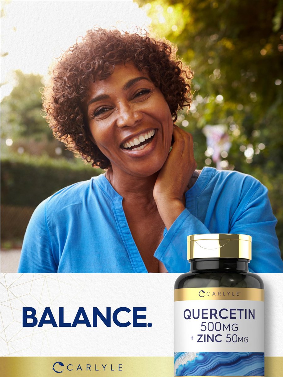 Carlyle Quercetin 500 mg Kapseln mit Zink 50 mg | 100 Stück | Nicht-GVO & Glutenfrei | Nahrungsergänzungsmittel
