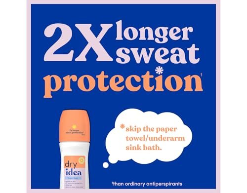 Dry Idea Deodorant 3,25 Unzen Roll-On Frische Leinen Antitranspirant (96 ml) (2er-Pack)
