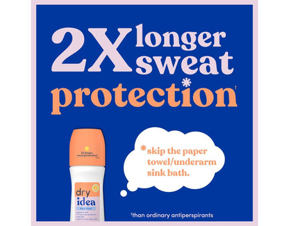 Dry Idea Deodorant 3,25 Unzen Roll-On Frische Leinen Antitranspirant (96 ml) (2er-Pack)