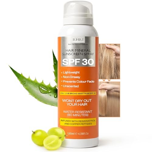 Premium SPF 30 Haar-Sonnenschutz | Aerosol-Spray | UV-Schutz für Kopfhaut & Haar | Fettfrei | Verhindert Sonnenbrand & Farbverlust | 120 ml