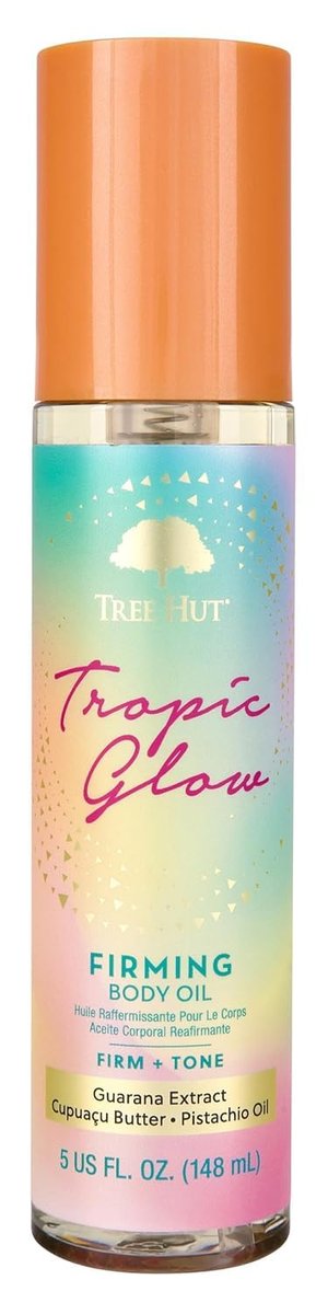 Tree Hut Tropic Glow Firming Body Oil – Feuchtigkeitsspendendes Körperöl mit Cupuacu-Butter, Guarana & Pistazie für strahlende Haut, 150 ml