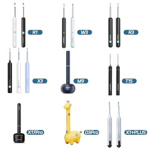 Bebird Ersatzspitzen Ear-10 10 Stück Ohrenschmalzentfernungsspitzen für nasse/trockene Ohrenreinigung – Original BEBIRD Ohrreiniger-Spitzen für R1/W3/R3/M9/T15/X3/D3Pro/X1+Plus (Durchmesser 3,5 mm)