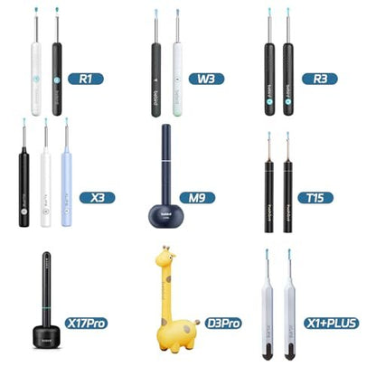 Bebird Ersatzspitzen Ear-10 10 Stück Ohrenschmalzentfernungsspitzen für nasse/trockene Ohrenreinigung – Original BEBIRD Ohrreiniger-Spitzen für R1/W3/R3/M9/T15/X3/D3Pro/X1+Plus (Durchmesser 3,5 mm)