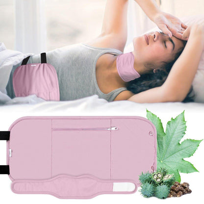 Rizinusöl-Pack-Wrap mit Bio-Baumwollflanell – Wiederverwendbare Rizinusöl-Packs für den Bauch – Rizinusöl-Pack für Leberreinigung – Lila (Rizinusöl nicht enthalten)