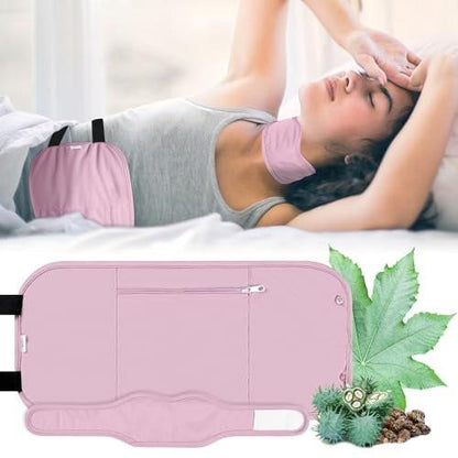 Rizinusöl-Pack-Wrap mit Bio-Baumwollflanell – Wiederverwendbare Rizinusöl-Packs für den Bauch – Rizinusöl-Pack für Leberreinigung – Lila (Rizinusöl nicht enthalten)