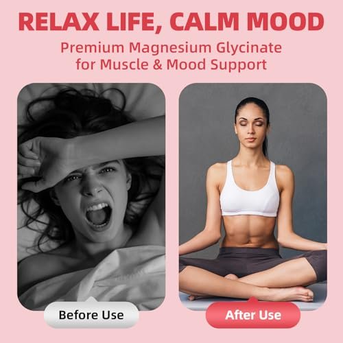 Magnesium Glycinat Flüssig Tropfen mit Kamille, Weißdorn & Ingwer – Stressabbau & Verdauungskomfort, Schnelle Absorption, Nicht-GMO, Vegan, Zuckerfrei, Erdbeergeschmack, 60 ml