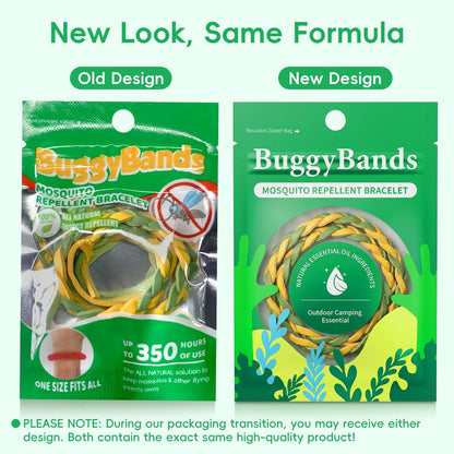 BuggyBands 24er Pack Mückenarmbänder für Erwachsene & Kinder – DEET-frei, einzeln verpackt, verstellbare PU-Leder-Armbänder gegen Insekten