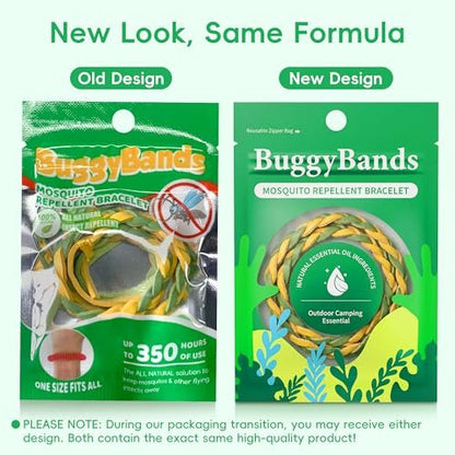 BuggyBands 24er Pack Mückenarmbänder für Erwachsene & Kinder – DEET-frei, einzeln verpackt, verstellbare PU-Leder-Armbänder gegen Insekten