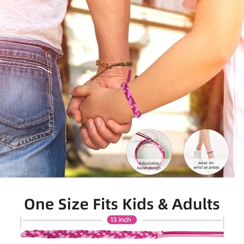 BuggyBands 24er Pack Mückenarmbänder für Erwachsene & Kinder – DEET-frei, einzeln verpackt, verstellbare PU-Leder-Armbänder gegen Insekten