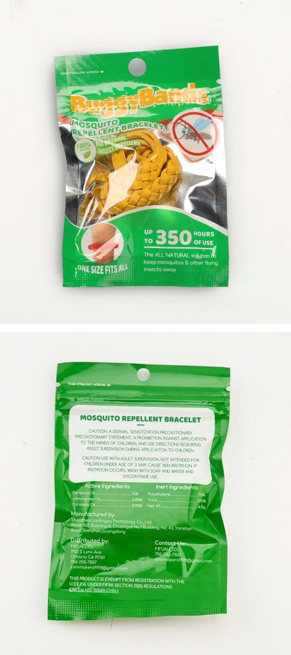 BuggyBands 24er Pack Mückenarmbänder für Erwachsene & Kinder – DEET-frei, einzeln verpackt, verstellbare PU-Leder-Armbänder gegen Insekten