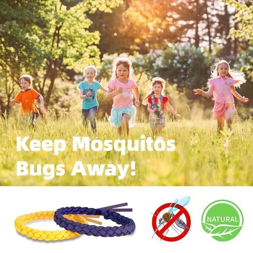 BuggyBands 24er Pack Mückenarmbänder für Erwachsene & Kinder – DEET-frei, einzeln verpackt, verstellbare PU-Leder-Armbänder gegen Insekten