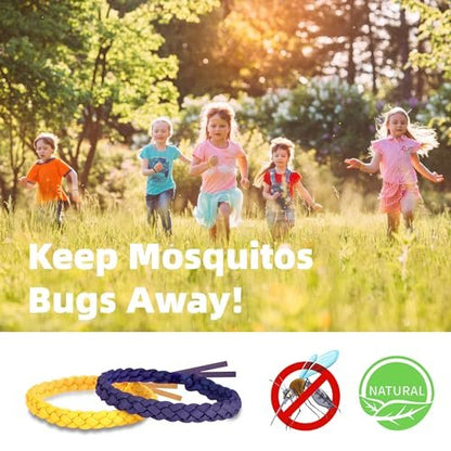 BuggyBands 24er Pack Mückenarmbänder für Erwachsene & Kinder – DEET-frei, einzeln verpackt, verstellbare PU-Leder-Armbänder gegen Insekten