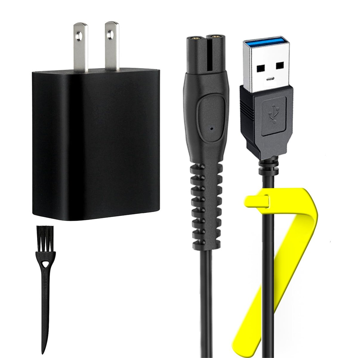 Palrey 5V Ladegerät kompatibel mit Philips Norelco OneBlade 360 QP2724 QP2834 QP1324, kompatibel mit Philips PQ889 MG5910 MG7910 MG9510 QP1924 QP6507 QP6552 Elektrorasierer Ladekabel