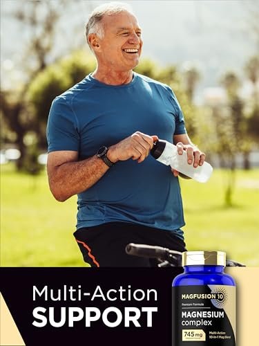 Magfusion-10 Magnesium Komplex 745mg | 120 Kapseln | 10-in-1 Mischung | Vegetarisch, Nicht-GVO, Glutenfrei